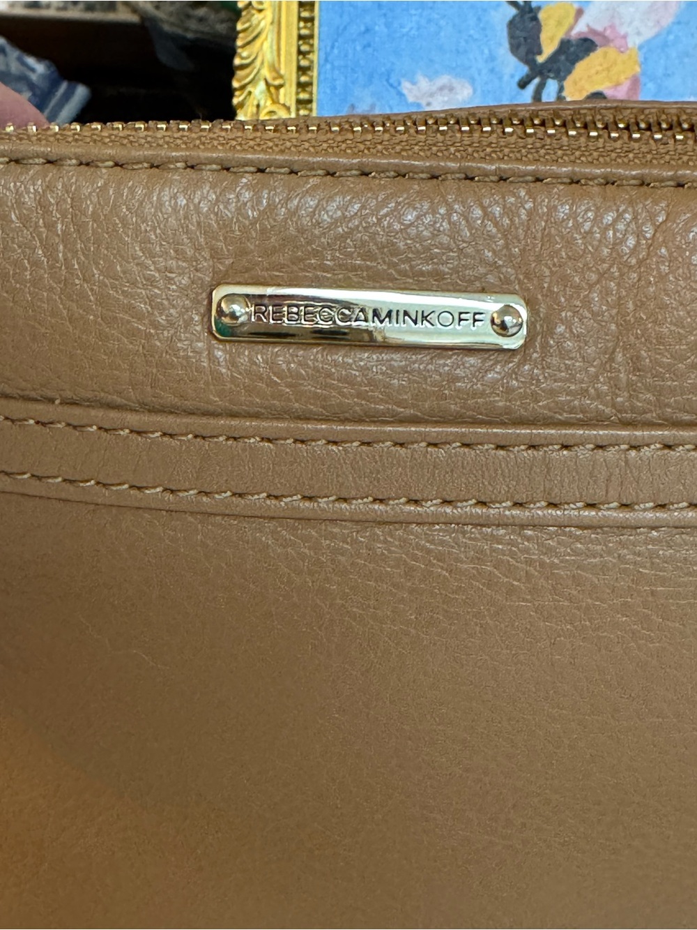 🤎 NWOT REBECCA MINKOFF TAN MINI M.A.C LEATHER CROSSBODY BAG! - Picture 6 of 13